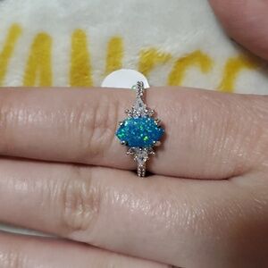 BP Ring Size 8 Rhodium Plated